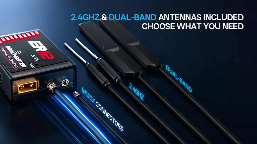 RadioMaster ER12 PWM - Çift Bant GEMINI ve GEMINI-X Alıcı — Uluslararası