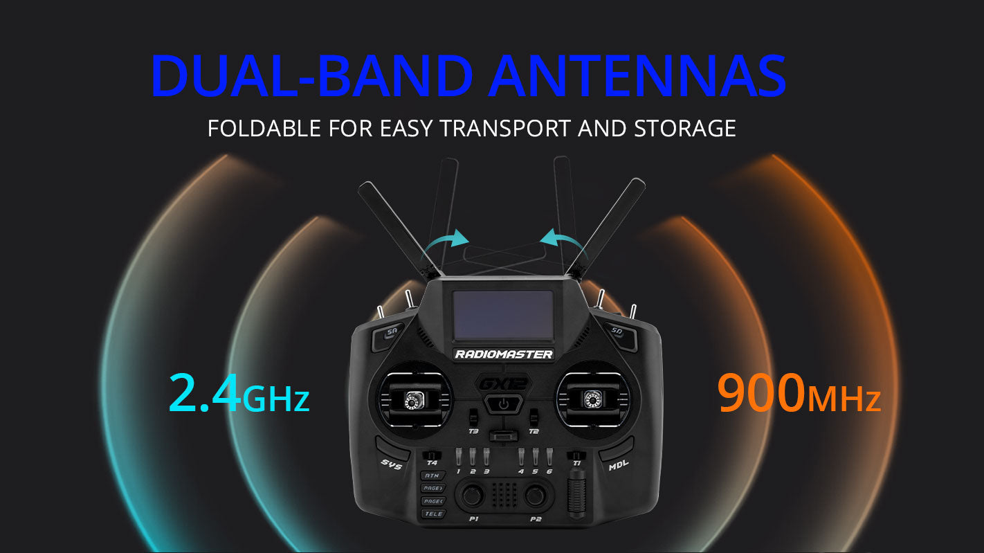 RadioMaster GX12 Çift Bant Gemini-X Kumanda (M2) — ELRS / LBT