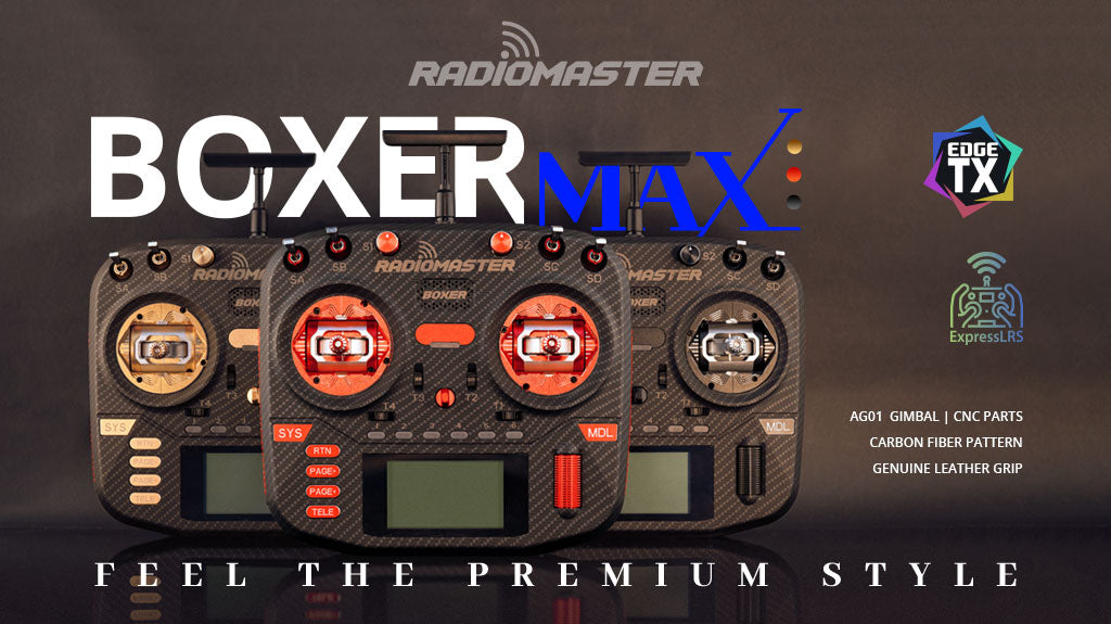 RadioMaster Boxer Max Uzaktan Kumanda (M2) — ELRS / LBT / Siyah