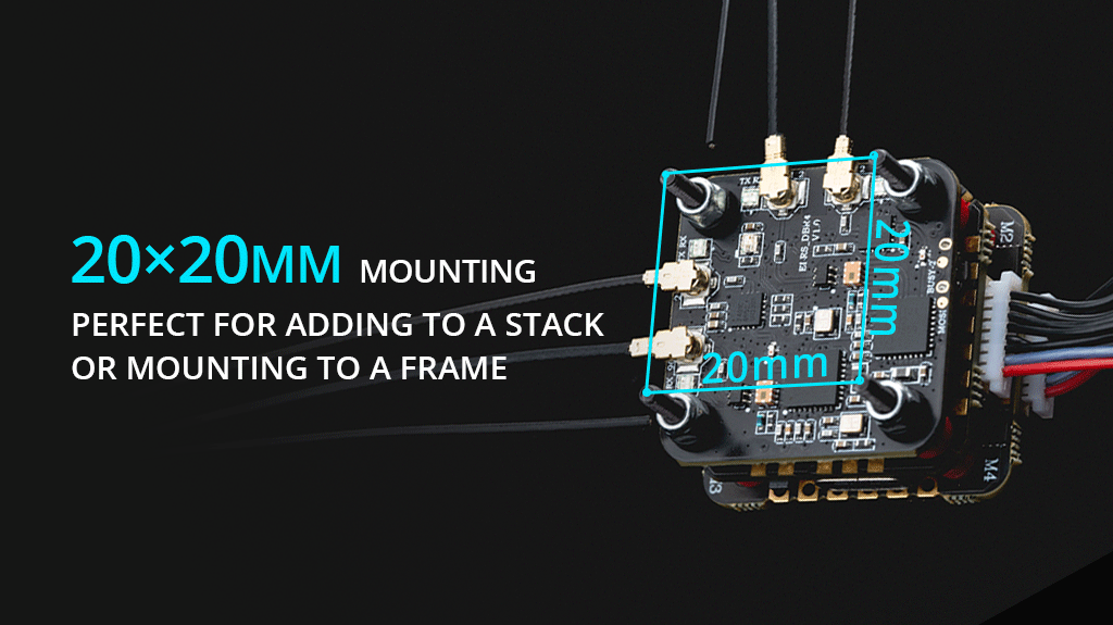 RadioMaster DBR4 Çift Bant Xross Gemini ExpressLRS Alıcı — FCC
