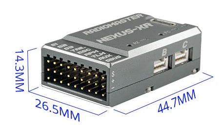 RadioMaster NEXUS-XR Uçuş Kontrolcüsü Entegre 2.4 GHz ExpressLRS Alıcılı — Altın / LBT