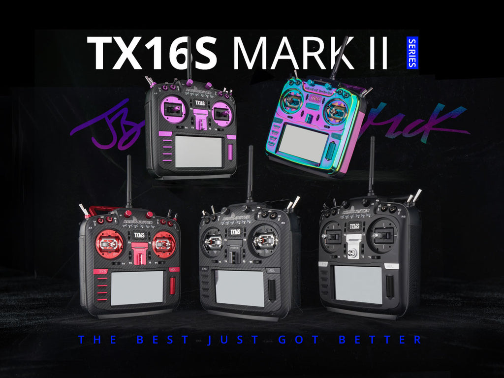 RadioMaster TX16S Mark II Uzaktan Kumanda Gümüş & Altın (ELRS, M2) — ELRS / V4.0 Hall Sensörlü Kumanda Kol Mekanizması / Altın