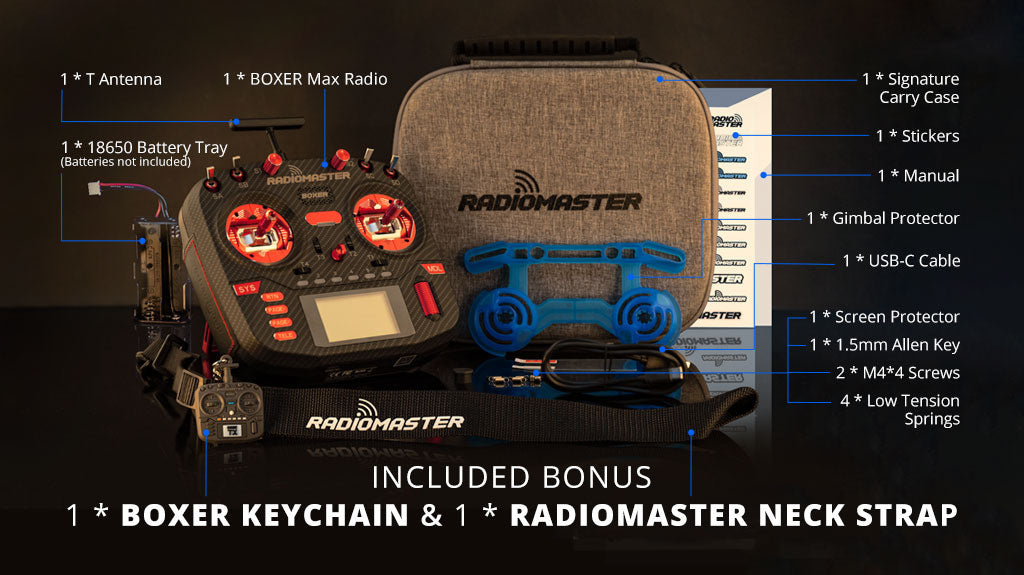 RadioMaster Boxer Max Uzaktan Kumanda (M2) — ELRS / LBT / Siyah
