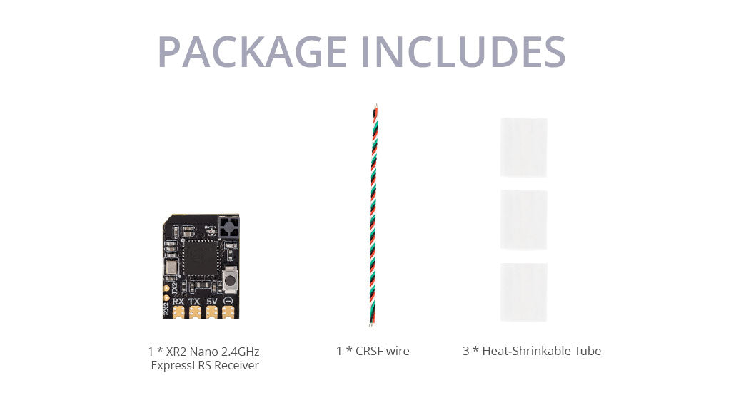 RadioMaster XR2 Nano 2.4GHz ExpressLRS Alıcı — LBT
