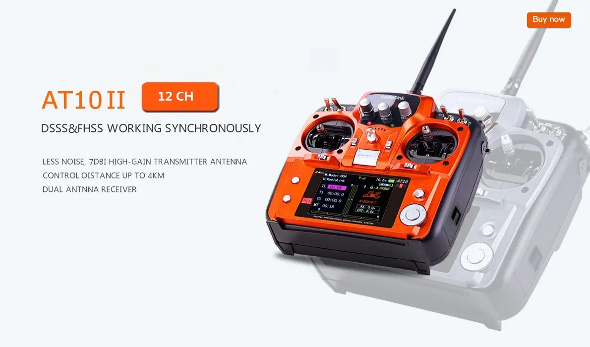 RadioLink AT10II Kumanda ve R12DS Alıcı Seti