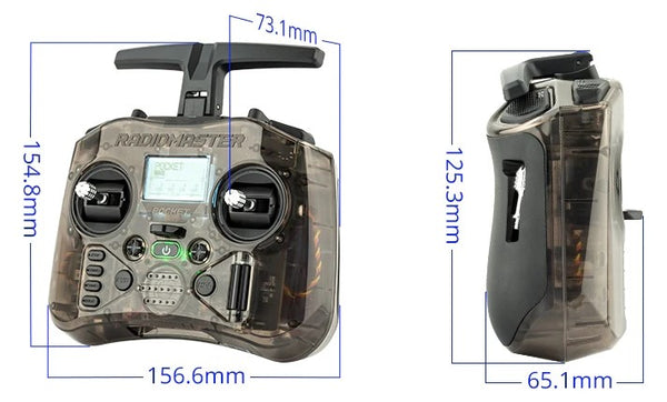 RadioMaster Pocket Uzaktan Kumanda (M2) — Şeffaf / ELRS / FCC
