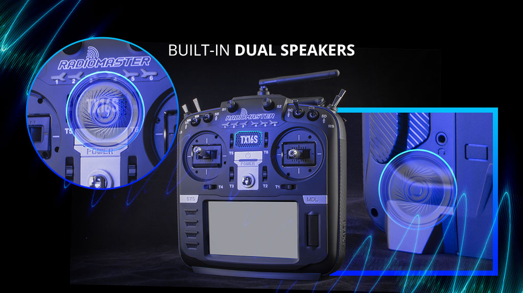 RadioMaster TX16S Mark II Uzaktan Kumanda Gümüş & Altın (ELRS, M2) — ELRS / V4.0 Hall Sensörlü Kumanda Kol Mekanizması / Altın