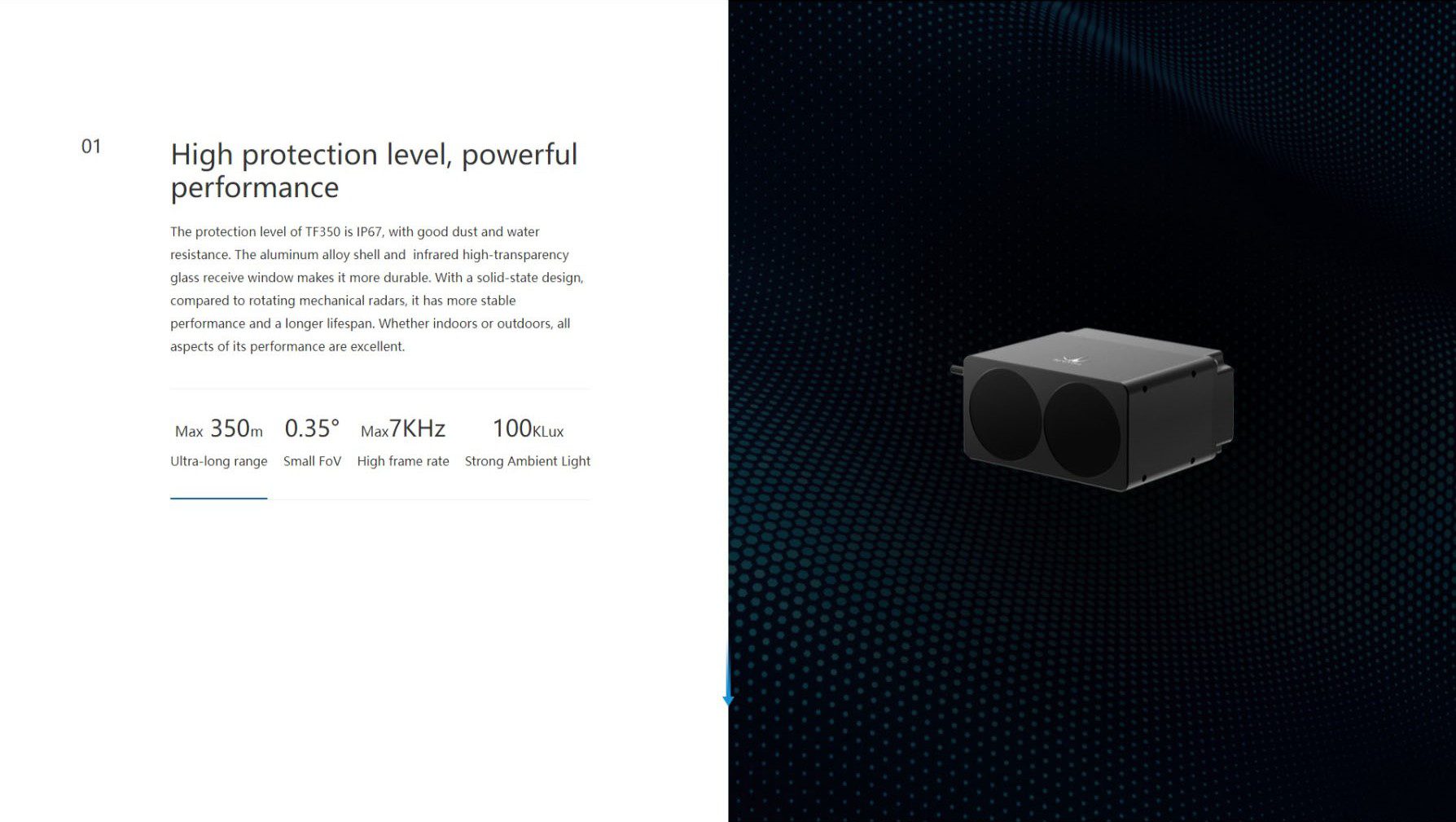 Benewake TF350 LiDAR — CAN