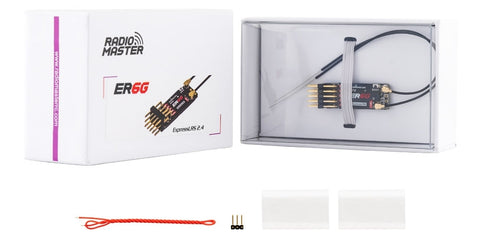 RadioMaster ER6G & ER6GV 2.4GHz ELRS PWM Alıcı — ER6GV