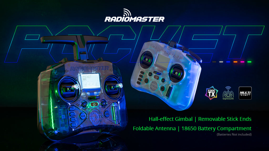 RadioMaster Pocket Uzaktan Kumanda (M2) — Şeffaf / ELRS / FCC