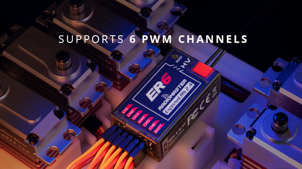 RadioMaster ER6 2.4GHz ELRS PWM Alıcı