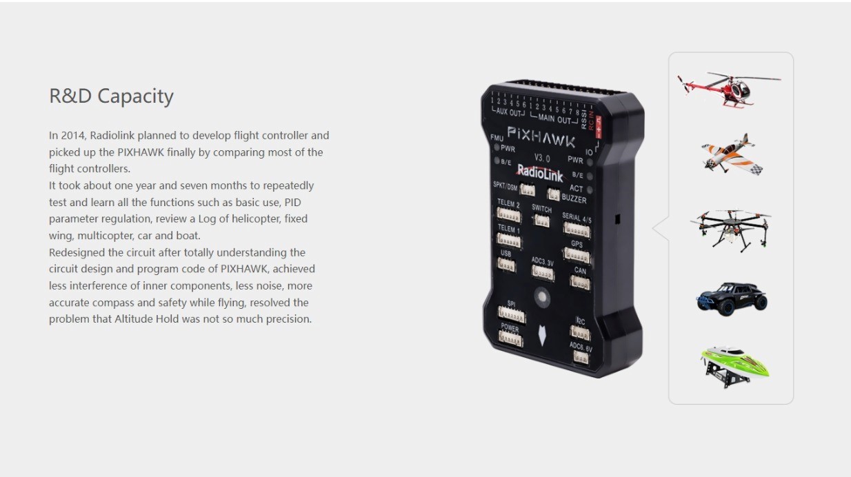 RadioLink Pixhawk Uçuş Kontrolcüsü