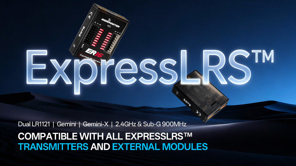 RadioMaster ER16 PWM - Çift Bant GEMINI ve GEMINI-X Alıcı — LBT