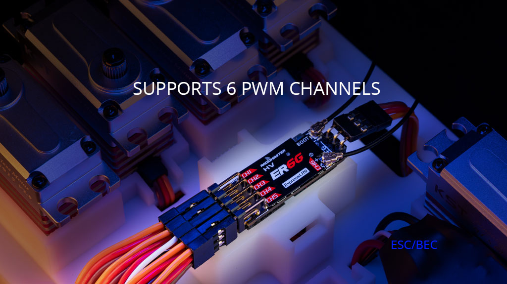 RadioMaster ER6G & ER6GV 2.4GHz ELRS PWM Alıcı — ER6GV