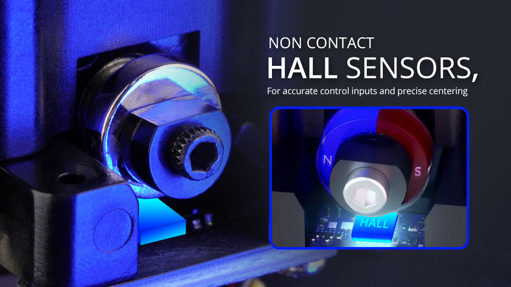 RadioMaster AG01 CNC Hall Sensörlü Kumanda Kol Mekanizması (İçi Boş Mil Sürümü） — Seti
