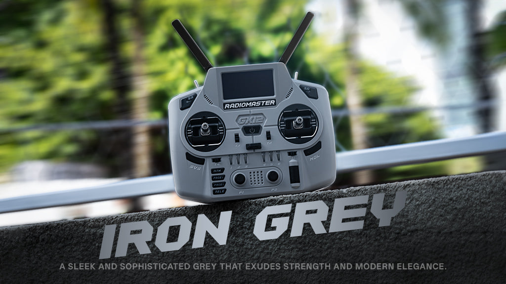 RadioMaster GX12 Crush Radio Controller (ELRS / M2) — Frost White
