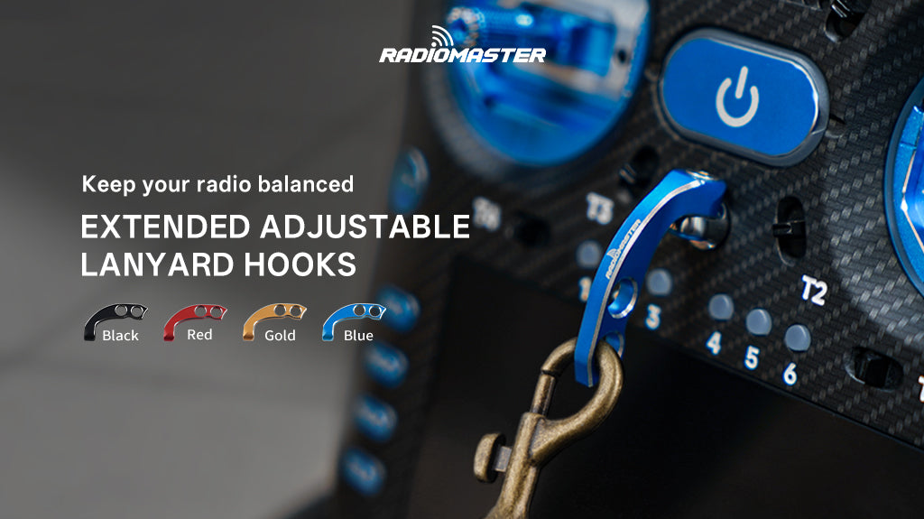 RadioMaster Uzatılmış Ayarlanabilir Askı Kancaları — Mavi