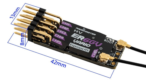 RadioMaster ER6G & ER6GV 2.4GHz ELRS PWM Alıcı — ER6GV