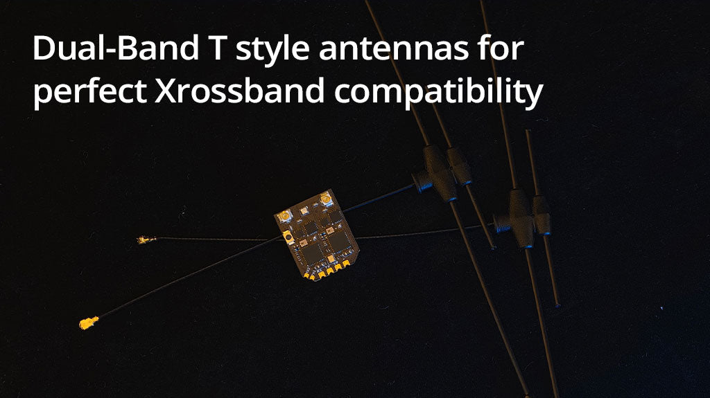 RadioMaster XR4 Gemini Xrossband Dual-Band ExpressLRS Receiver — FCC