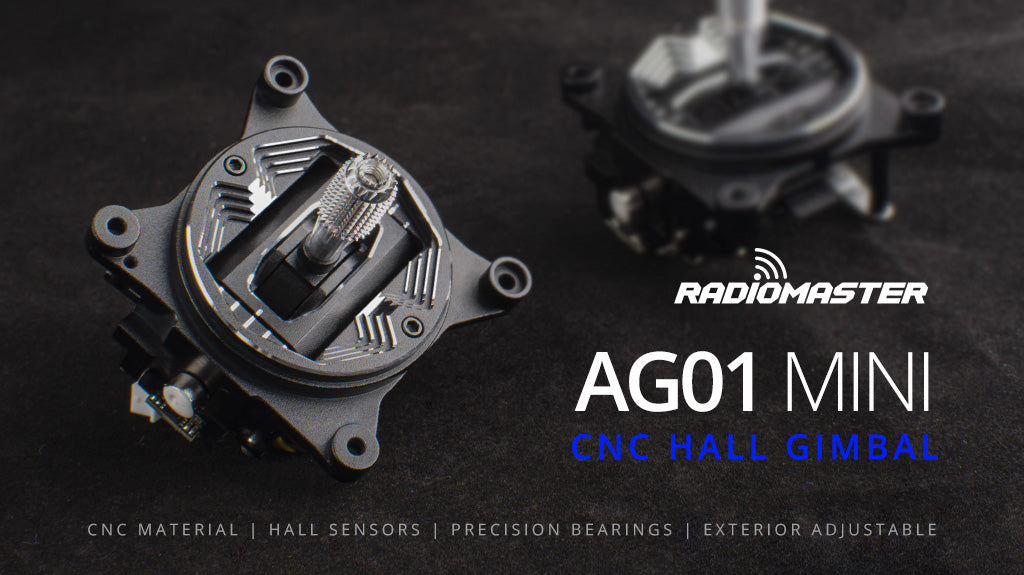 RadioMaster AG01 MINI CNC Hall Gimbals for TX12 & Zorro — 1 pcs