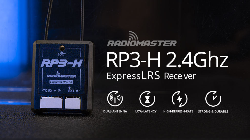 RadioMaster RP3-H ExpressLRS 2.4GHz Nano Receiver — FCC