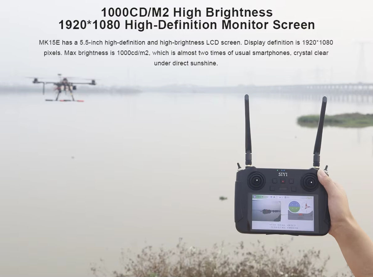 SIYI MK15E Mini HD Handheld Smart Controller