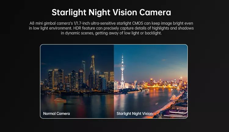 SIYI A8 Mini 4K 6X Yakınlaştırmalı Gimbal Kamera — A8 MINI