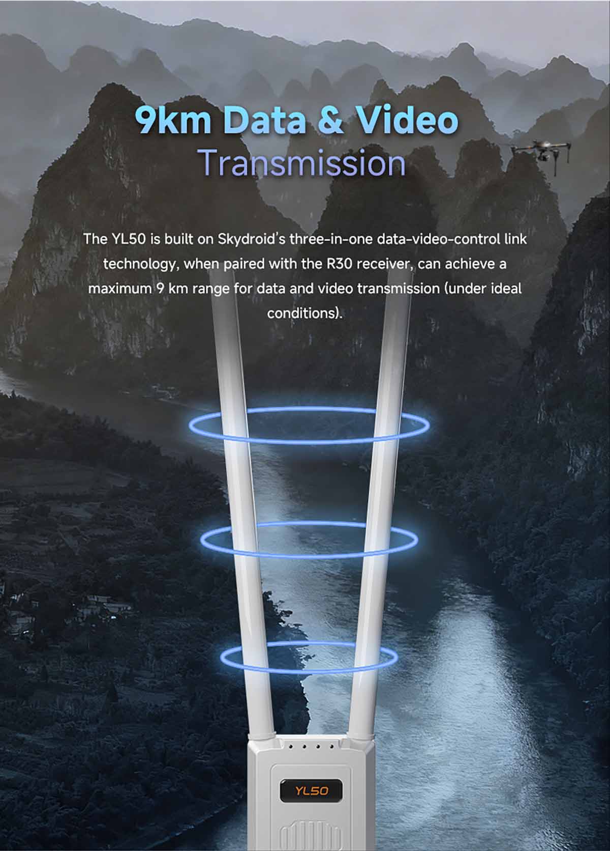 SKYDROID YL50 Çok İşlevli Görüntü Aktarım Kutusu