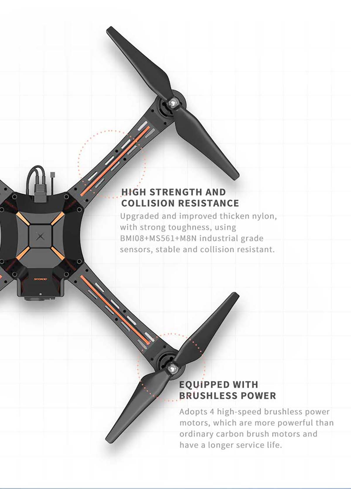 SKYDROID MX450 Pro Quadcopter — MX450 Pro Profesyonel Set-3 Pil