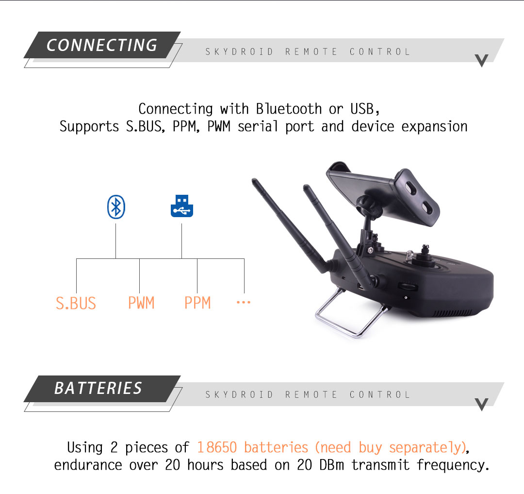 Skydroid T10 Long Range Radio System with Telemetry and FPV