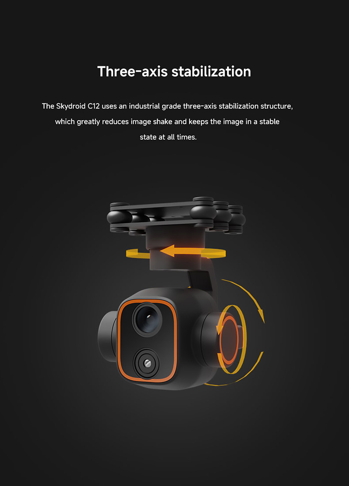 Skydroid C12 Three-Axis Stabilized Gimbal
