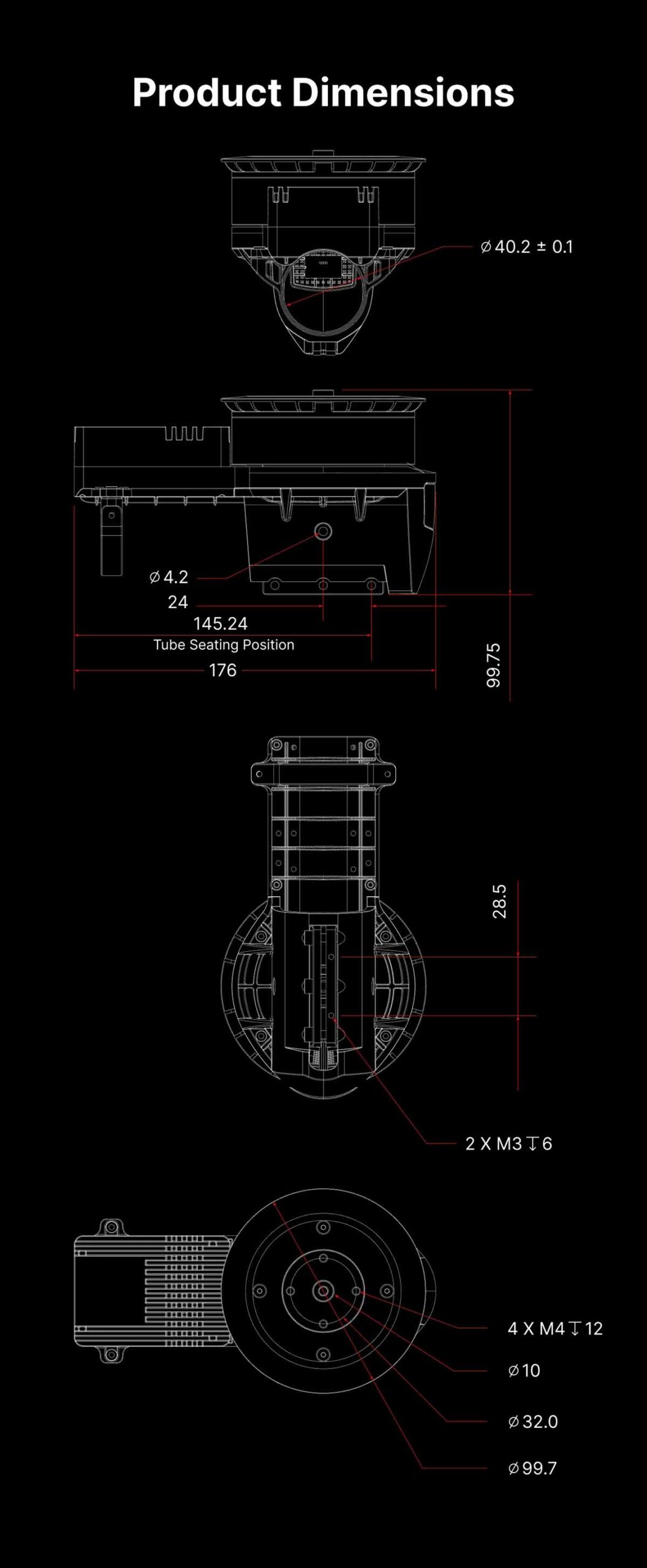 SIYI E8 Tahrik Sistemi — Motor ve ESC (CCW)