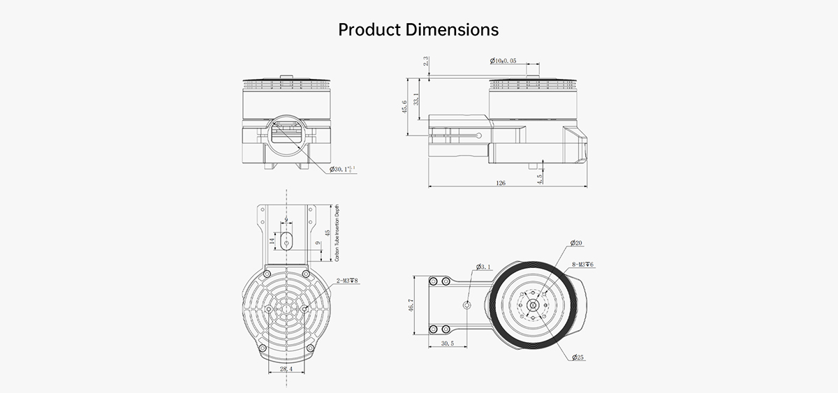 SIYI E6 Tahrik Sistemi — Motor ve ESC (CCW)