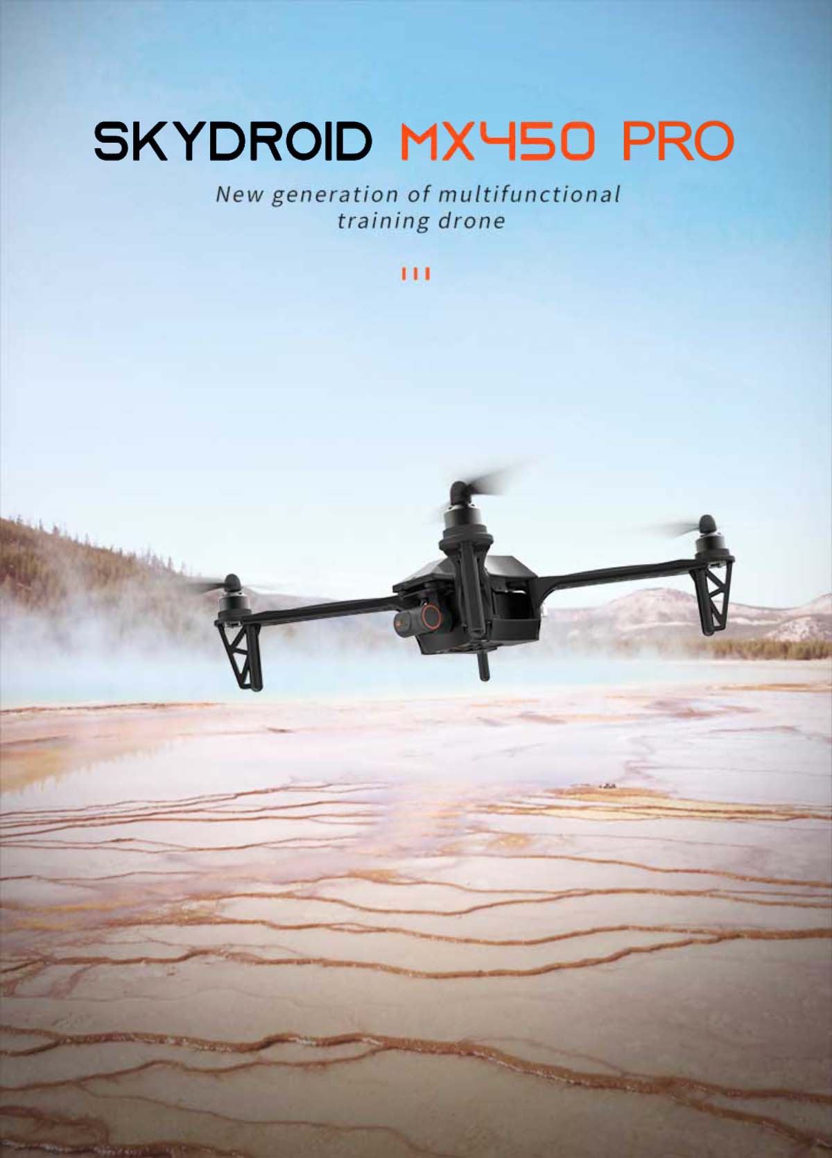 SKYDROID MX450 Pro Quadcopter — MX450 Pro Profesyonel Set-3 Pil