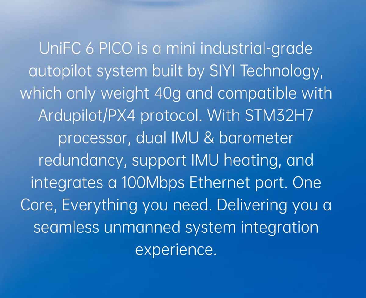 SIYI UniFC 6 PICO Autopilot Flight Controller