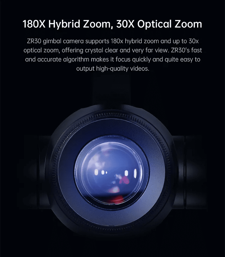 SIYI ZR30 4K 180X Hibrit Yakınlaştırmalı Gimbal Kamera