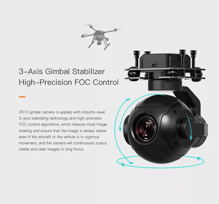 SIYI ZR10 2K 30X Yakınlaştırmalı Gimbal Kamera — ZR10