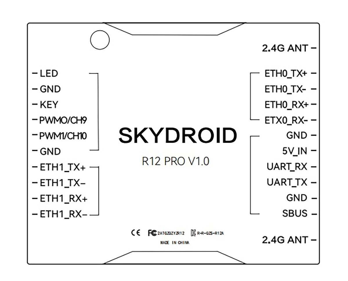 SKYDROID H12 Pro Alıcı