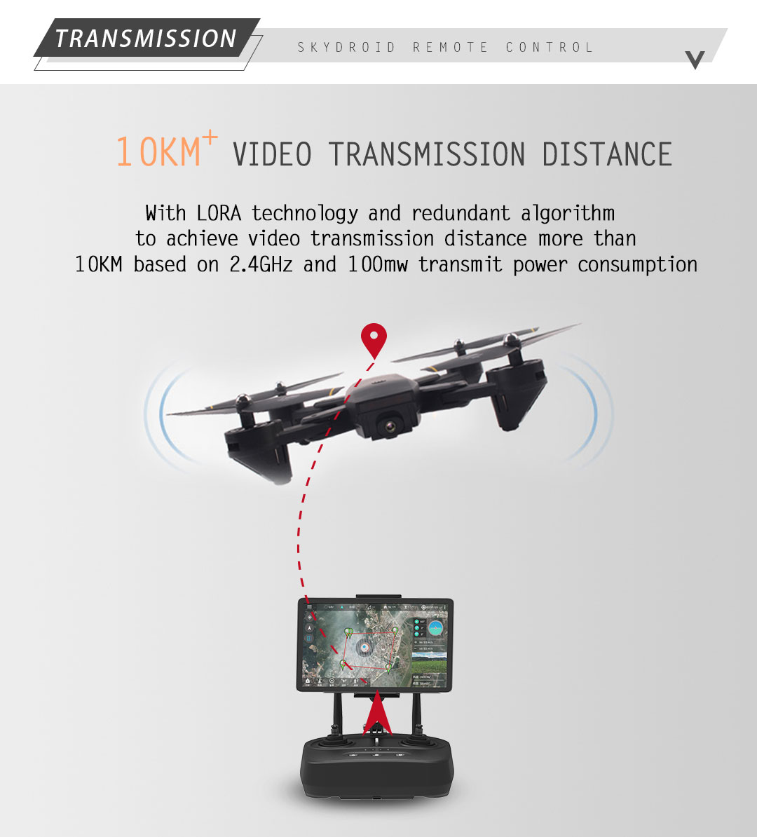 Skydroid T10 Long Range Radio System with Telemetry and FPV