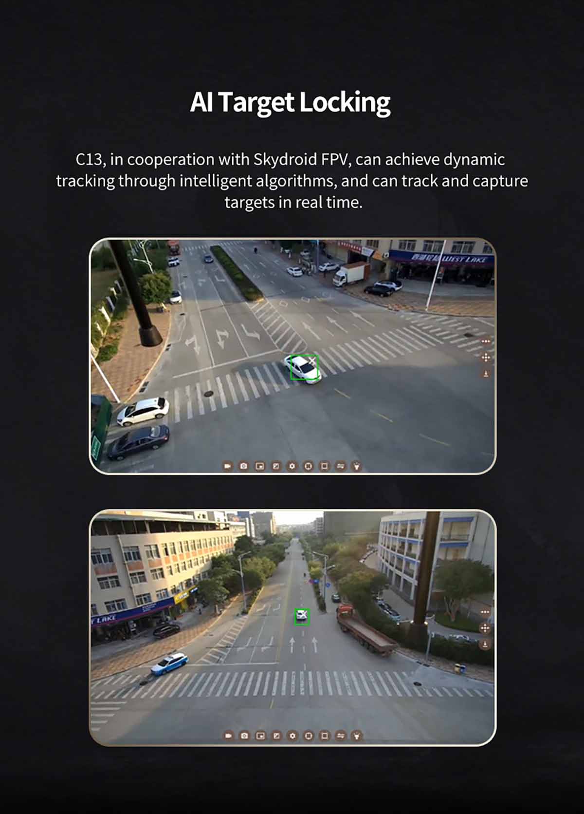 SKYDROID C13 Üç Sensörlü Gimbal Kamera