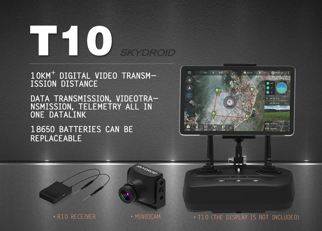 Skydroid T10 Long Range Radio System with Telemetry and FPV