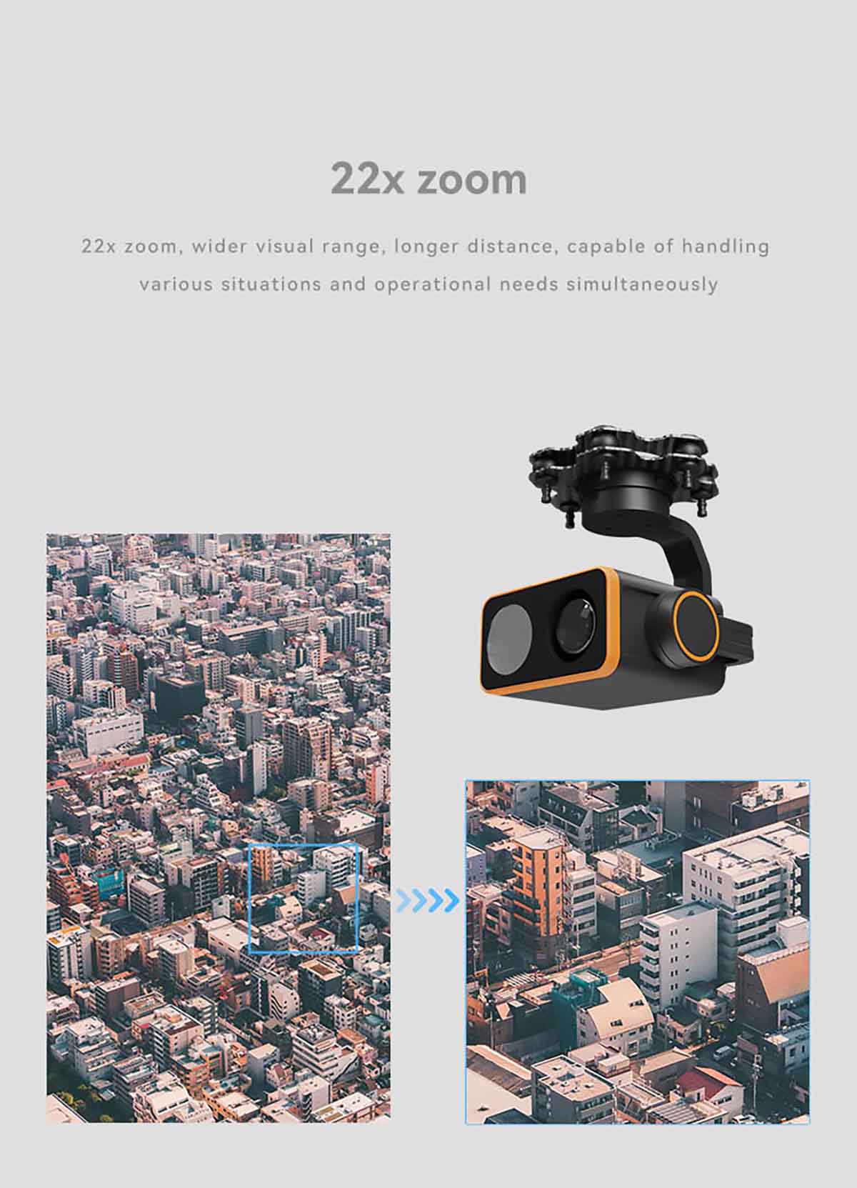 SKYDROID C20 Üç Eksenli Gece Görüş Gimbal Kamera