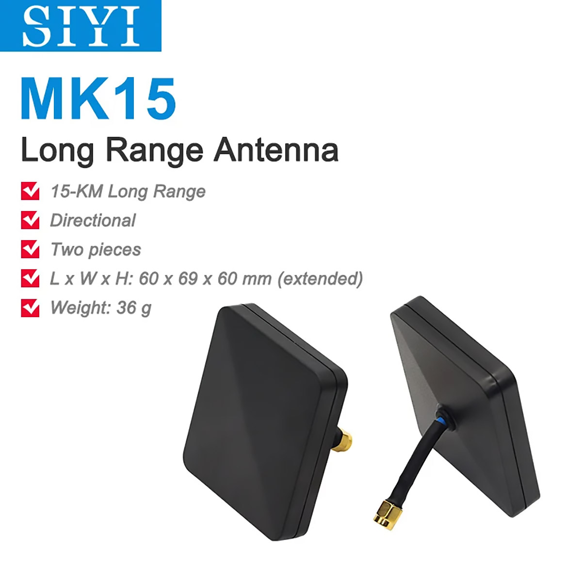 SIYI MK15 / MK32 Uzun Menzil Anteni
