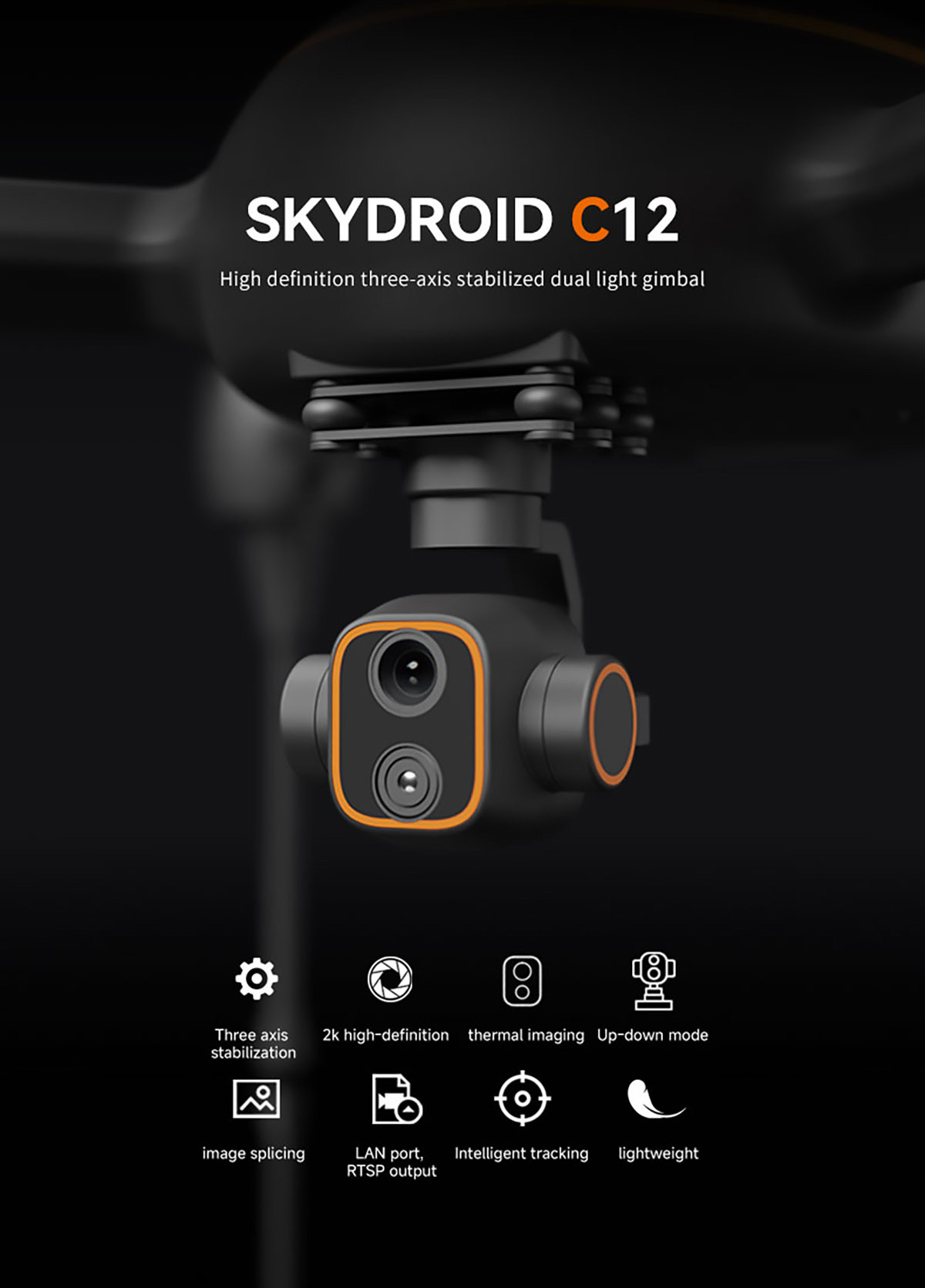Skydroid C12 Three-Axis Stabilized Gimbal