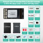 CUAV C-RTK 2HP Çift Antenli GNSS Modülü — Pixhawk V6X V2 Kontrolcü & C-RTK 9Ps Baz Birimi & C-RTK 2HP Gezici Birim