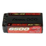 Gens ace 6500mAh 2S 140C 7.6V(HV) Shorty LiPo Batarya | 5.0mm bullet | Kırmızıline 2.0