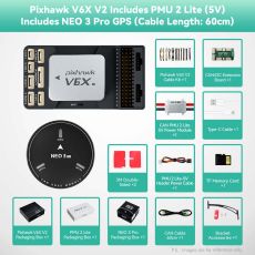 CUAV Pixhawk V6X V2 Uçuş Kontrolcüsü ve Aksesuar Setleri — Pixhawk V6X V2 Kontrolcü + NEO 3X GNSS Modülü
