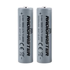 RadioMaster 18650 3200mAh 3.7V Pil (2Adet) için TX16S / Boxer / TX12/ Pocket / MT12 Kumandalar — 2500mAh