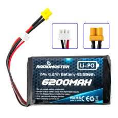 RadioMaster 2S 7.4V 6200mAh Lipo Pil