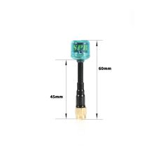 FlyFishRC Osprey 5.8Ghz 60mm RP-SMA Anten - LHCP — Şeffaf Siyah